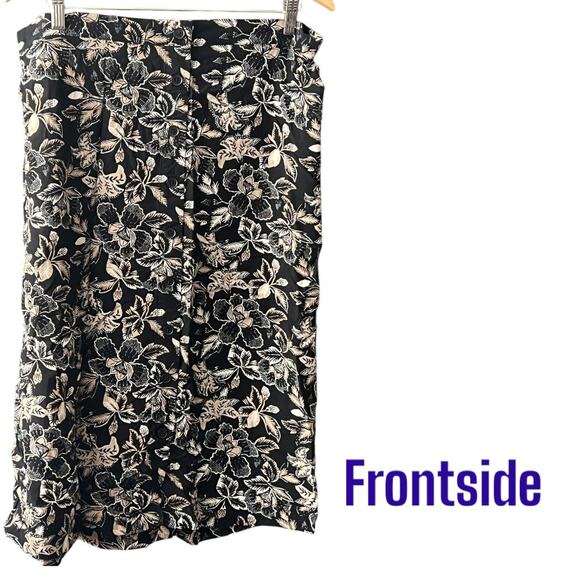 OLD NAVY Elastic Waist Button-Down Midi Skirt Size XL - Picture 1 of 4